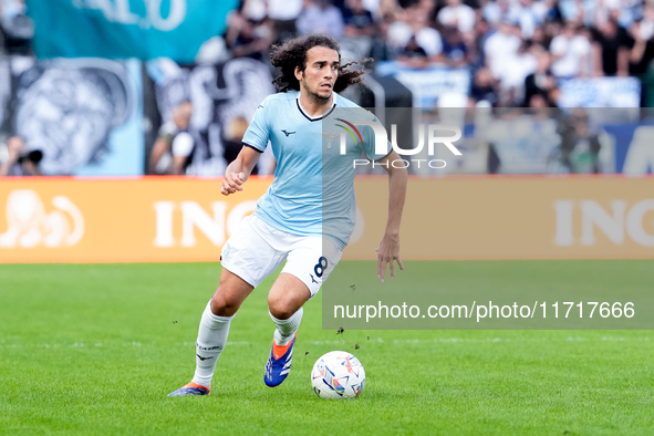 Matteo Guendouzi of SS Lazio during the Serie A Enilive match between SS Lazio and Genoa CF at Stadio Olimpico on October 27, 2024 in Rome,...