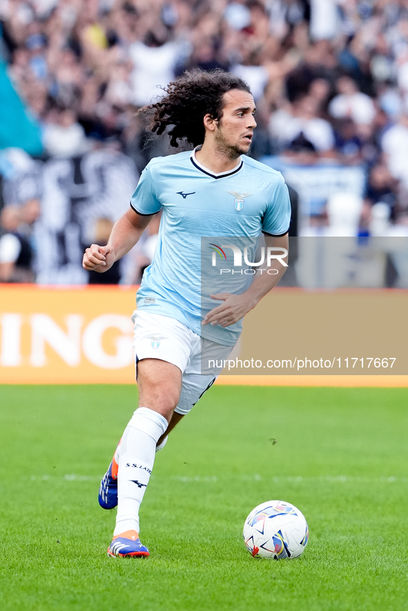 Matteo Guendouzi of SS Lazio during the Serie A Enilive match between SS Lazio and Genoa CF at Stadio Olimpico on October 27, 2024 in Rome,...