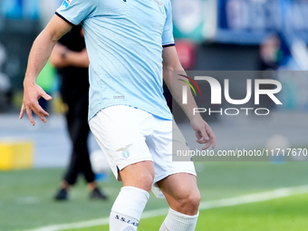 Adam Marusic of SS Lazio during the Serie A Enilive match between SS Lazio and Genoa CF at Stadio Olimpico on October 27, 2024 in Rome, Ital...