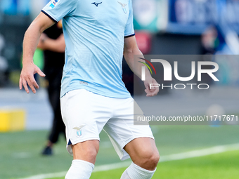 Adam Marusic of SS Lazio during the Serie A Enilive match between SS Lazio and Genoa CF at Stadio Olimpico on October 27, 2024 in Rome, Ital...