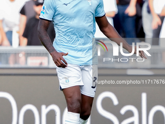 Nuno Tavares of SS Lazio during the Serie A Enilive match between SS Lazio and Genoa CF at Stadio Olimpico on October 27, 2024 in Rome, Ital...