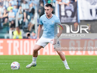 Gil Patric of SS Lazio during the Serie A Enilive match between SS Lazio and Genoa CF at Stadio Olimpico on October 27, 2024 in Rome, Italy....