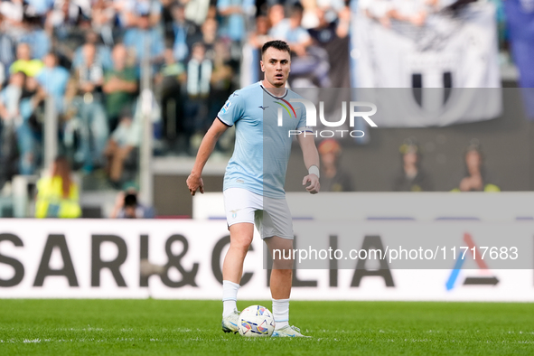 Gil Patric of SS Lazio during the Serie A Enilive match between SS Lazio and Genoa CF at Stadio Olimpico on October 27, 2024 in Rome, Italy....