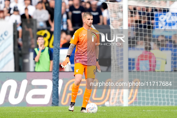 Ivan Provedel of SS Lazio during the Serie A Enilive match between SS Lazio and Genoa CF at Stadio Olimpico on October 27, 2024 in Rome, Ita...