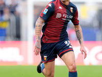 Alan Matturro of Genoa CFC during the Serie A Enilive match between SS Lazio and Genoa CF at Stadio Olimpico on October 27, 2024 in Rome, It...