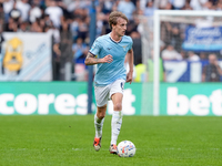 Nicolo' Rovella of SS Lazio during the Serie A Enilive match between SS Lazio and Genoa CF at Stadio Olimpico on October 27, 2024 in Rome, I...