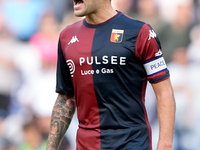 Alessandro Vogliacco of Genoa CFC during the Serie A Enilive match between SS Lazio and Genoa CF at Stadio Olimpico on October 27, 2024 in R...