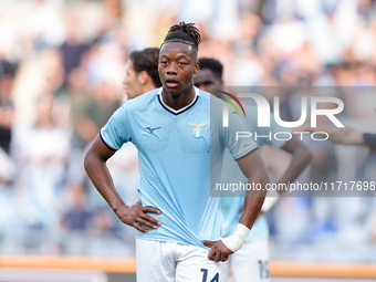 Tijjani Noslin of SS Lazio during the Serie A Enilive match between SS Lazio and Genoa CF at Stadio Olimpico on October 27, 2024 in Rome, It...