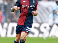 Alessandro Zanoli of Genoa CFC during the Serie A Enilive match between SS Lazio and Genoa CF at Stadio Olimpico on October 27, 2024 in Rome...