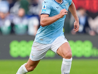 Gustav Isaksen of SS Lazio during the Serie A Enilive match between SS Lazio and Genoa CF at Stadio Olimpico on October 27, 2024 in Rome, It...