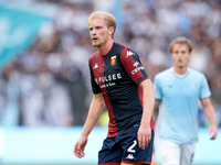 Morten Thorsby of Genoa CFC looks on during the Serie A Enilive match between SS Lazio and Genoa CF at Stadio Olimpico on October 27, 2024 i...