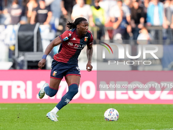 Brooke Norton-Cuffy of Genoa CFC during the Serie A Enilive match between SS Lazio and Genoa CF at Stadio Olimpico on October 27, 2024 in Ro...