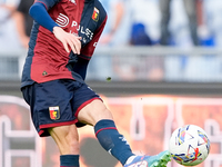 Aaron Martin of Genoa CFC during the Serie A Enilive match between SS Lazio and Genoa CF at Stadio Olimpico on October 27, 2024 in Rome, Ita...