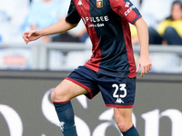 Fabio Miretti of Genoa CFC during the Serie A Enilive match between SS Lazio and Genoa CF at Stadio Olimpico on October 27, 2024 in Rome, It...