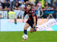 Alessandro Zanoli of Genoa CFC during the Serie A Enilive match between SS Lazio and Genoa CF at Stadio Olimpico on October 27, 2024 in Rome...