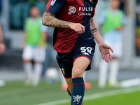 Alessandro Zanoli of Genoa CFC during the Serie A Enilive match between SS Lazio and Genoa CF at Stadio Olimpico on October 27, 2024 in Rome...