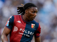 Brooke Norton-Cuffy of Genoa CFC during the Serie A Enilive match between SS Lazio and Genoa CF at Stadio Olimpico on October 27, 2024 in Ro...