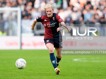 Morten Thorsby of Genoa CFC during the Serie A Enilive match between SS Lazio and Genoa CF at Stadio Olimpico on October 27, 2024 in Rome, I...