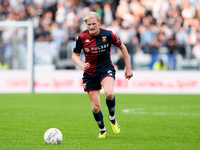 Morten Thorsby of Genoa CFC during the Serie A Enilive match between SS Lazio and Genoa CF at Stadio Olimpico on October 27, 2024 in Rome, I...