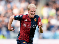 Morten Thorsby of Genoa CFC during the Serie A Enilive match between SS Lazio and Genoa CF at Stadio Olimpico on October 27, 2024 in Rome, I...