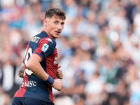 Andrea Pinamonti of Genoa CFC looks on during the Serie A Enilive match between SS Lazio and Genoa CF at Stadio Olimpico on October 27, 2024...