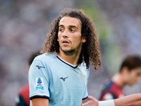 Matteo Guendouzi of SS Lazio looks on during the Serie A Enilive match between SS Lazio and Genoa CF at Stadio Olimpico on October 27, 2024...