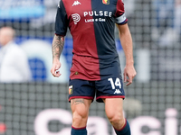 Alessandro Vogliacco of Genoa CFC during the Serie A Enilive match between SS Lazio and Genoa CF at Stadio Olimpico on October 27, 2024 in R...