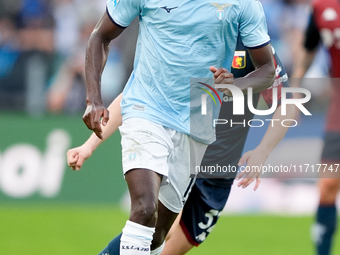 Boulaye Dia of SS Lazio during the Serie A Enilive match between SS Lazio and Genoa CF at Stadio Olimpico on October 27, 2024 in Rome, Italy...