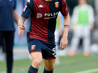 Alessandro Zanoli of Genoa CFC during the Serie A Enilive match between SS Lazio and Genoa CF at Stadio Olimpico on October 27, 2024 in Rome...