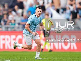 Gil Patric of SS Lazio during the Serie A Enilive match between SS Lazio and Genoa CF at Stadio Olimpico on October 27, 2024 in Rome, Italy....