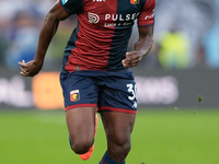 David Ankeye of Genoa CFC during the Serie A Enilive match between SS Lazio and Genoa CF at Stadio Olimpico on October 27, 2024 in Rome, Ita...