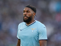 Nuno Tavares of SS Lazio looks on during the Serie A Enilive match between SS Lazio and Genoa CF at Stadio Olimpico on October 27, 2024 in R...