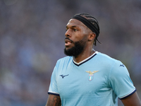 Nuno Tavares of SS Lazio looks on during the Serie A Enilive match between SS Lazio and Genoa CF at Stadio Olimpico on October 27, 2024 in R...