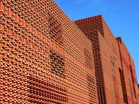 The exterior walls of several buildings on the south bank of Tangdao Bay in the West Coast New District of Qingdao, China, on October 28, 20...