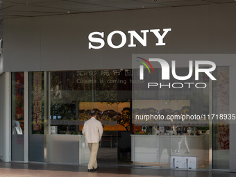 A Sony store is seen in Shanghai, China, on October 29, 2024. (