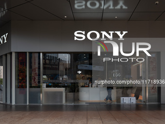 A Sony store is seen in Shanghai, China, on October 29, 2024. (