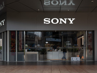 A Sony store is seen in Shanghai, China, on October 29, 2024. (