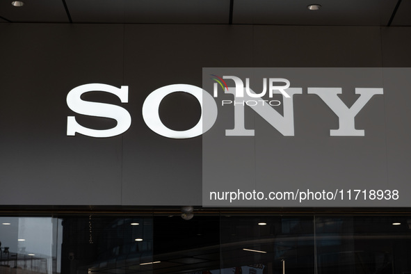 A Sony store is seen in Shanghai, China, on October 29, 2024. 