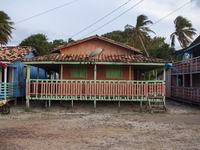 The architecture of the villas is on Marajo Island, located at the mouth of the Amazon River, in Soure, Para, Brazil, on October 7, 2024. (