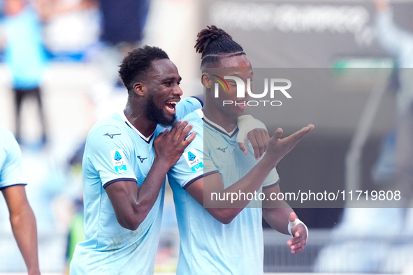 Tijjani Noslin of SS Lazio during the Serie A Enilive match between SS Lazio and Genoa CF at Stadio Olimpico on October 27, 2024 in Rome, It...