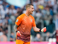 Ivan Provedel of SS Lazio celebrates after Pedro of SS Lazio scored second goal during the Serie A Enilive match between SS Lazio and Genoa...