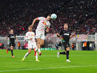 Christoph Baumgartner of Leipzig scores the teams second goal during the DFB Cup  Second Round match between RB Leipzig and FC St. Pauli at...