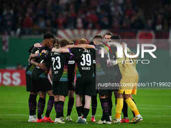   FC St. Pauli team during the DFB Cup  Second Round match between RB Leipzig and FC St. Pauli at Red Bull arena, Leipzig, Germany on Octobe...