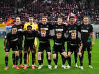   FC St. Pauli team during the DFB Cup  Second Round match between RB Leipzig and FC St. Pauli at Red Bull arena, Leipzig, Germany on Octobe...