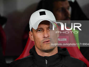 Alexander Blessin of FC St. Pauli looks on during the DFB Cup  Second Round match between RB Leipzig and FC St. Pauli at Red Bull arena, Lei...