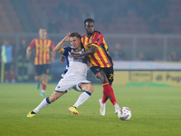 Lasagna Coulibaly of Us Lecce is in action during the Serie A match between Lecce and Verona in Lecce, Italy, on October 29, 2024. (