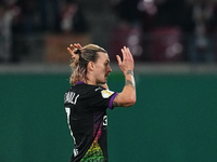 Jackson Irvine of FC St. Pauli /;/ during the DFB Cup  Second Round match between RB Leipzig and FC St. Pauli at Red Bull arena, Leipzig, Ge...