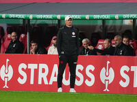 Alexander Blessin of FC St. Pauli looks on during the DFB Cup  Second Round match between RB Leipzig and FC St. Pauli at Red Bull arena, Lei...