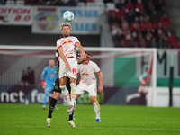 Kevin Kampl of Leipzig heads during the DFB Cup  Second Round match between RB Leipzig and FC St. Pauli at Red Bull arena, Leipzig, Germany...