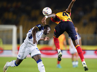 Kialonda Gaspar of US Lecce is in action during the Serie A match between Lecce and Verona in Lecce, Italy, on October 29, 2024. (